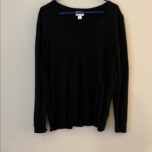 Old Navy Black V-Neck Sweater